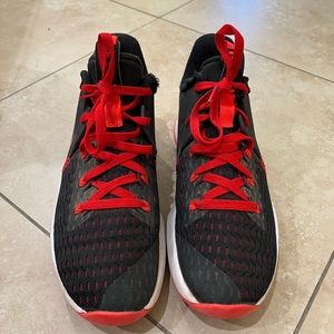 Nike black and red sneakers
